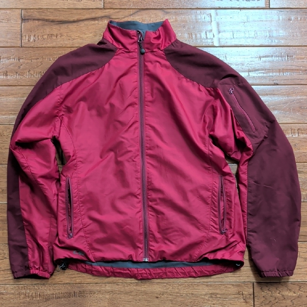 Outdoor Research Softshell Fleece Lined Red And Burgundy Jacket